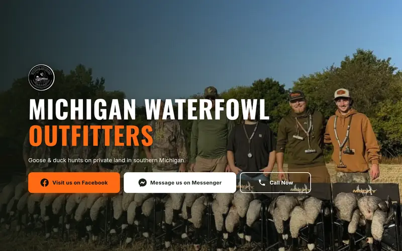 Michigan Waterfowl Outfitters website